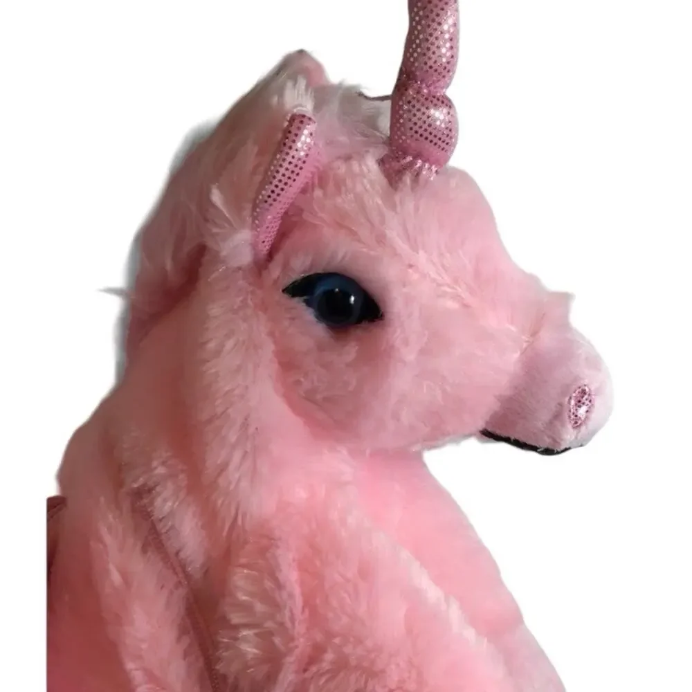 Fun Zone Pink‎ Unicorn Pegasus Plush Backpack Fantasy Kawaii 19” NWT
